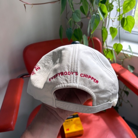 vintage CN Railway Glue Crew 1999 Leather trucker hat snapback RARE trains - Picture 4 of 9